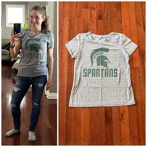 Super soft gray MSU Spartans tee